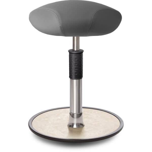 Sitz- Stehhocker Free Regular Triangel skai Dynactiv M. 160 Grau chr. /creme