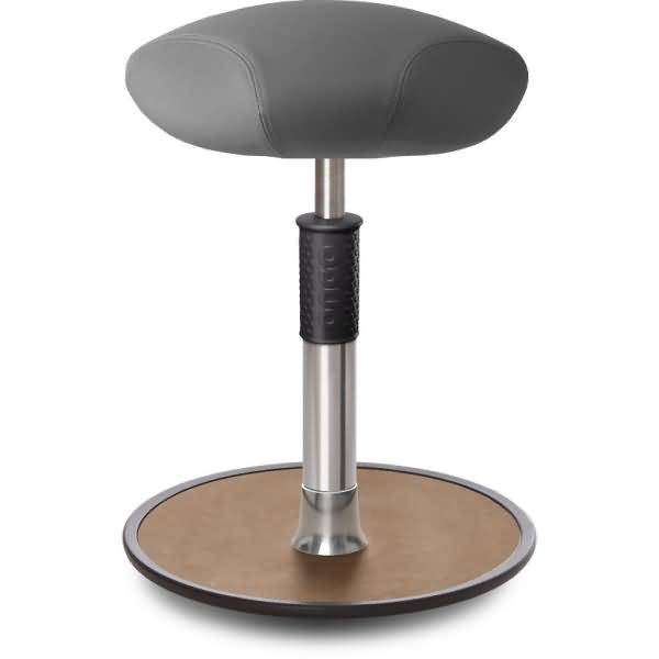 Sitz- Stehhocker Free Regular Triangel skai Dynactiv M. 160 Grau chr. /Natur