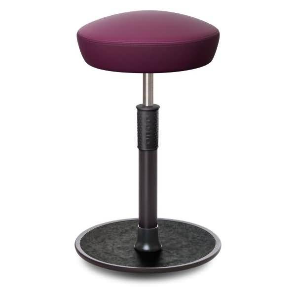 Sitz- Stehhocker Free Tall Hutsitz skai Nature Base Lila schwarz /schwarz