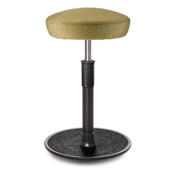 Sitz- Stehhocker Free Tall Hutsitz Camira Rivet Senfgelb schwarz /schwarz
