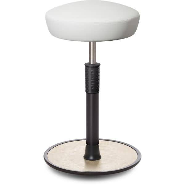 Sitz- Stehhocker Free Tall Hutsitz skai Kunstleder Weiß schwarz /cremeweiß