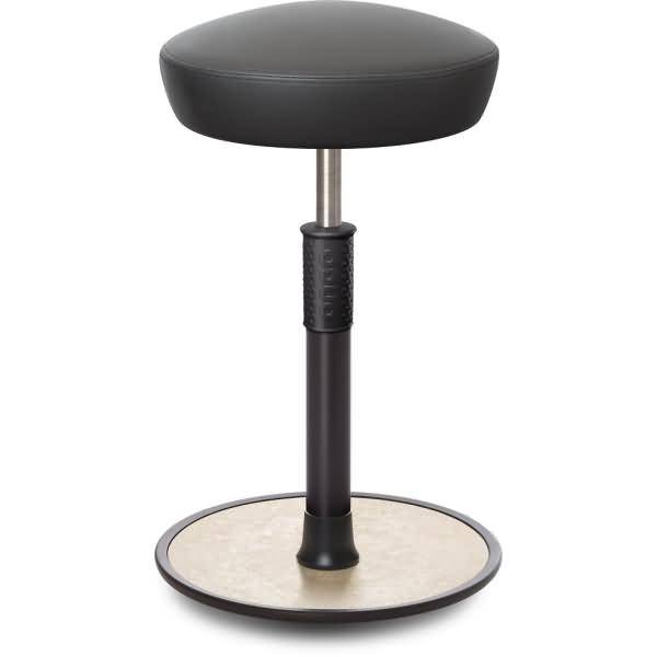 Sitz- Stehhocker Free Tall Hutsitz skai Kunstleder Grau schwarz /cremeweiß