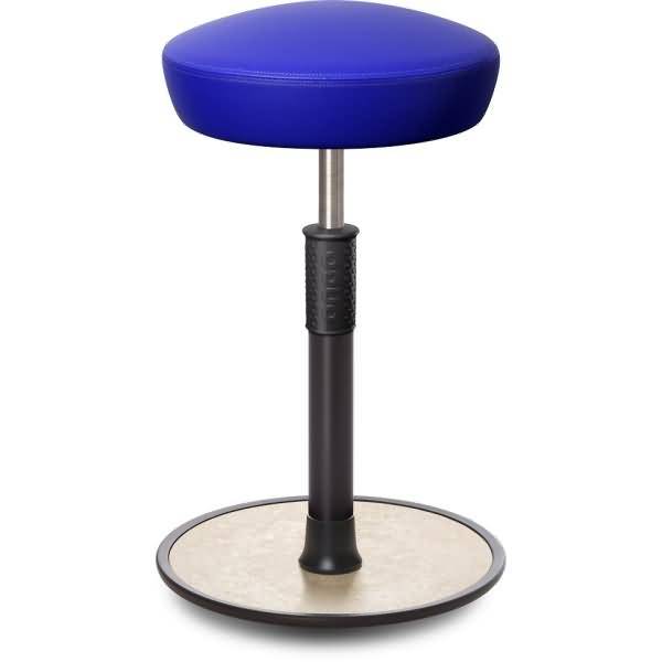 Sitz- Stehhocker Free Tall Hutsitz skai Kunstleder Blau schwarz /cremeweiß