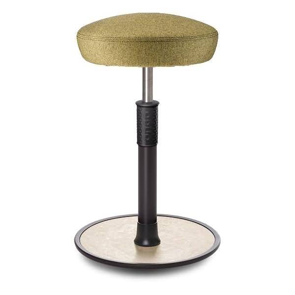 Sitz- Stehhocker Free Tall Hutsitz Camira Rivet Senfgelb schwarz /cremeweiß