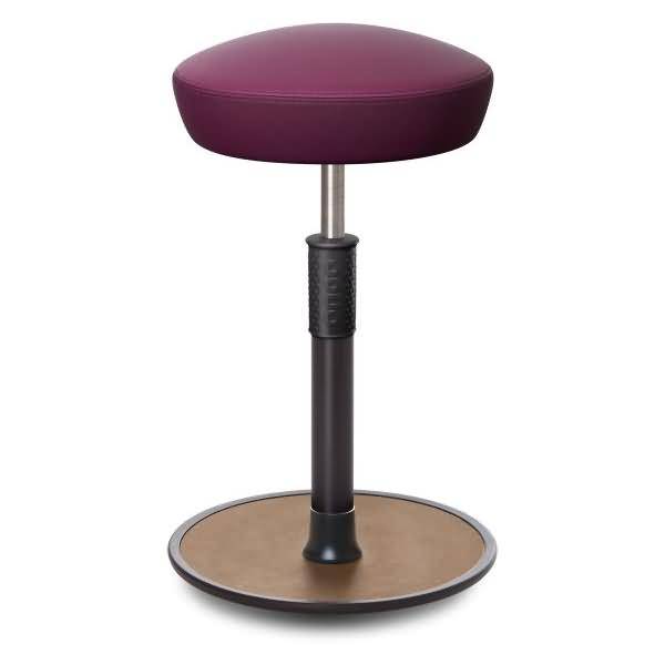 Sitz- Stehhocker Free Tall Hutsitz skai Nature Base Lila schwarz /Natur