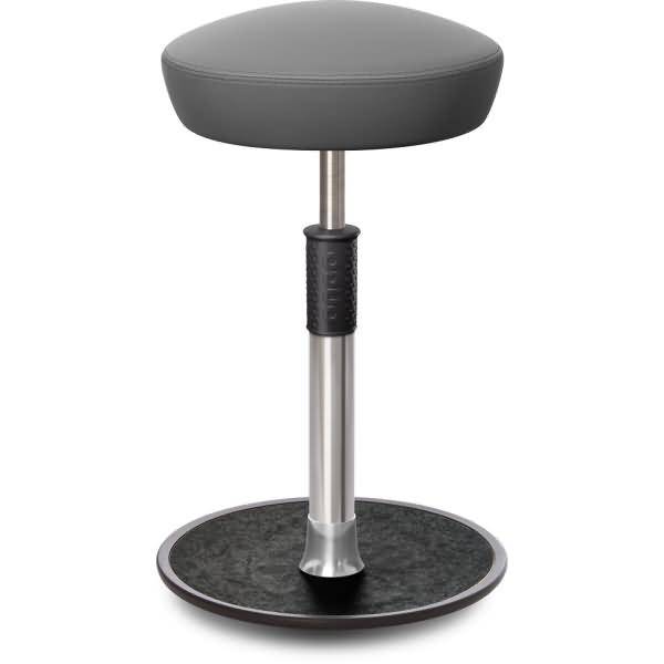 Sitz- Stehhocker Free Tall Hutsitz skai Dynactiv Makari 160 Grau chr. /schw.