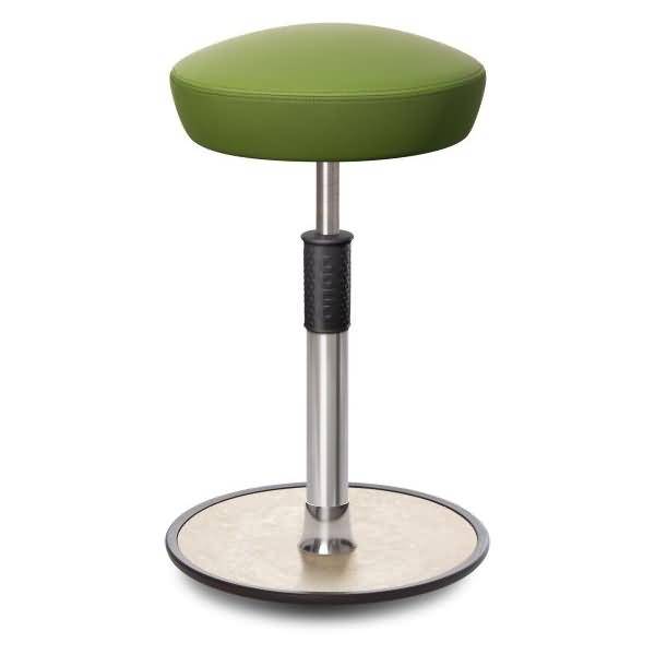 Sitz- Stehhocker Free Tall Hutsitz skai Nature Base Hellgrün chrom /creme