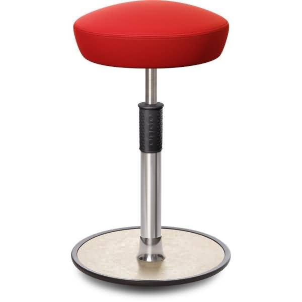 Sitz- Stehhocker Free Tall Hutsitz skai Dynactiv Makari 160 Rot chrom /creme