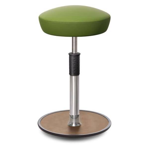 Sitz- Stehhocker Free Tall Hutsitz skai Nature Base Hellgrün chrom /Natur