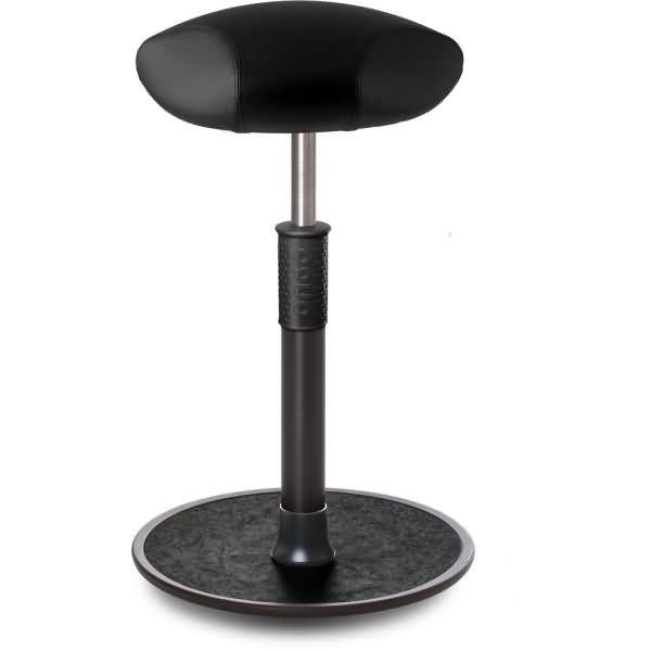 Sitz- Stehhocker Free Tall Triangel skai Kunstleder schwarz schwarz /schwarz