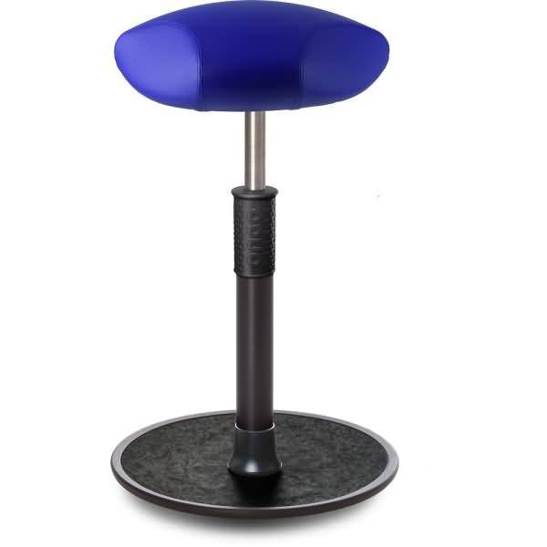 Sitz- Stehhocker Free Tall Triangel skai Kunstleder blau schwarz /schwarz