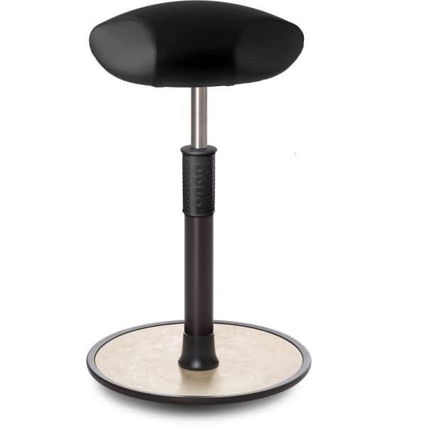 Sitz- Stehhocker Free Tall Triangel skai Kunstleder schwarz schwarz /creme