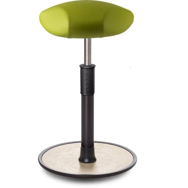 Sitz- Stehhocker Free Tall Triangel skai Kunstleder Hellgrün schwarz /creme