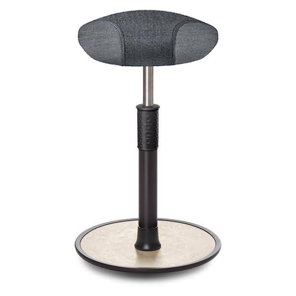 Sitz- Stehhocker Free Tall Triangel Camira Rivet Anthrazit schwarz /creme