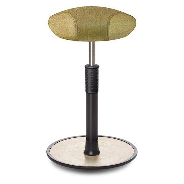 Sitz- Stehhocker Free Tall Triangel Camira Rivet Senfgelb schwarz /cremeweiß