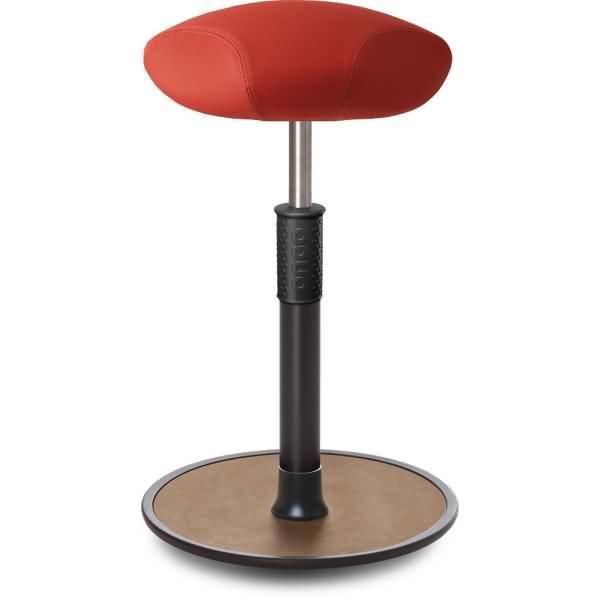 Sitz- Stehhocker Free Tall Triangel skai Dynactiv Makari 160 Rot schw. /Natur