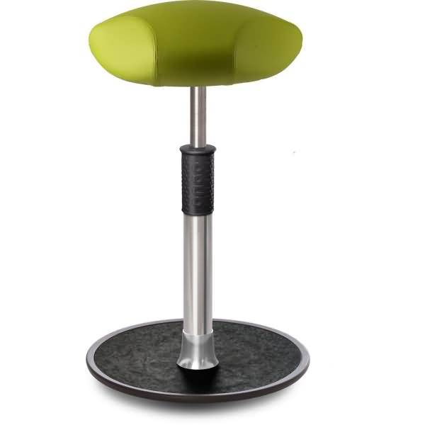 Sitz- Stehhocker Free Tall Triangel skai Kunstleder Hellgrün Chrom /schwarz