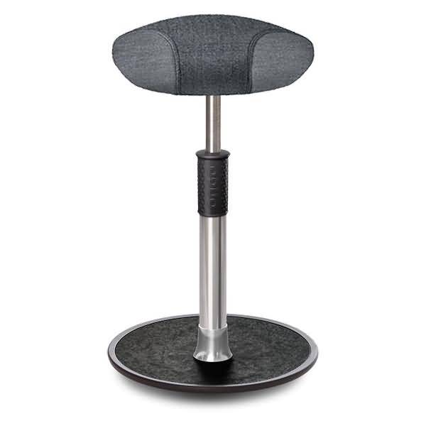 Sitz- Stehhocker Free Tall Triangel Camira Rivet Anthrazit Chrom /schwarz