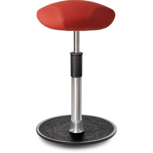 Sitz- Stehhocker Free Tall Triangel skai Dynactiv Makari 160 Rot Chrom /schw.