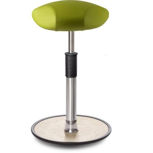 Sitz- Stehhocker Free Tall Triangel skai Kunstleder Hellgrün chrom /creme