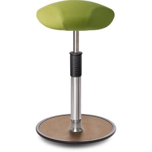 Sitz- Stehhocker Free Tall Triangel skai Nature Base Hellgrün Chrom /Natur