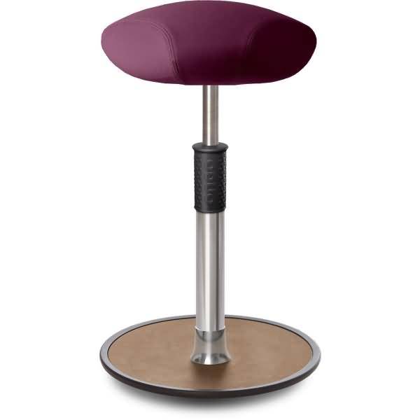 Sitz- Stehhocker Free Tall Triangel skai Nature Base Lila Chrom /Natur