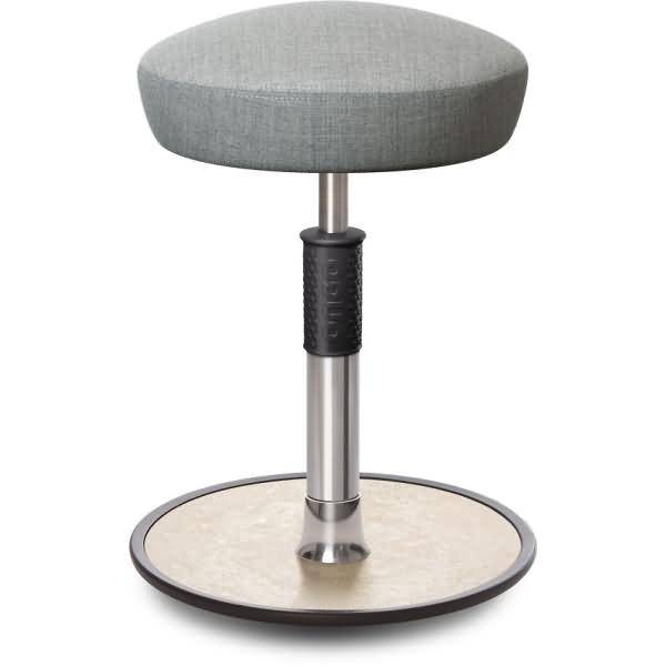 Sitz- Stehhocker Free Regular Hutsitz kvadrat Remix Hellgrau chrom /creme