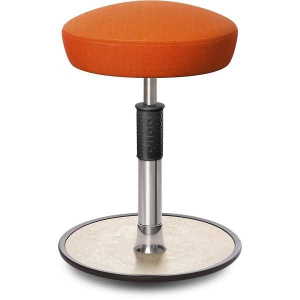 Sitz- Stehhocker Free Regular Hutsitz kvadrat Remix Orange chrom /cremeweiß