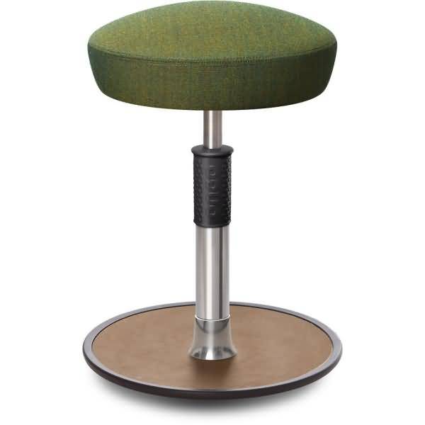 Sitz- Stehhocker Free Regular Hutsitz kvadrat Remix Olive chrom /Natur
