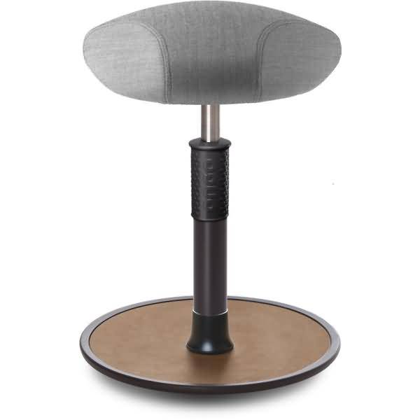 Sitz- Stehhocker Free Regular Triangel kvadrat Remix Hellgrau schwarz /Natur