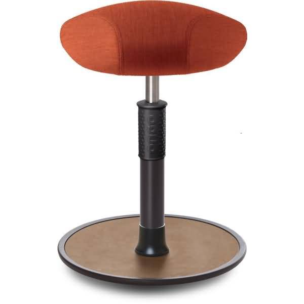Sitz- Stehhocker Free Regular Triangel kvadrat Remix Orange schwarz /Natur