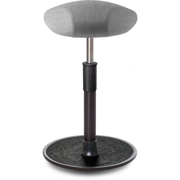 Sitz- Stehhocker Free Tall Triangel kvadrat Remix Hellgrau schwarz /schwarz