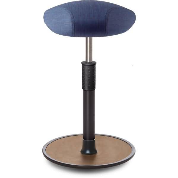 Sitz- Stehhocker Free Tall Triangel kvadrat Remix Jeans schwarz /Natur