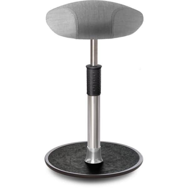 Sitz- Stehhocker Free Tall Triangel kvadrat Remix Hellgrau Chrom /schwarz