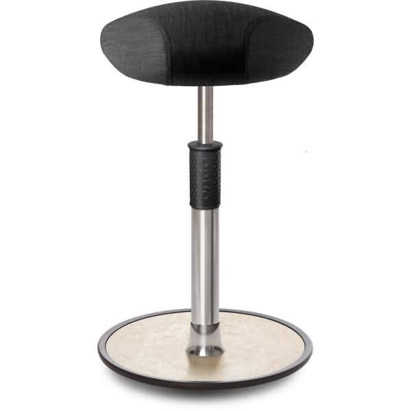 Sitz- Stehhocker Free Tall Triangel kvadrat Remix Anthrazit chrom /creme