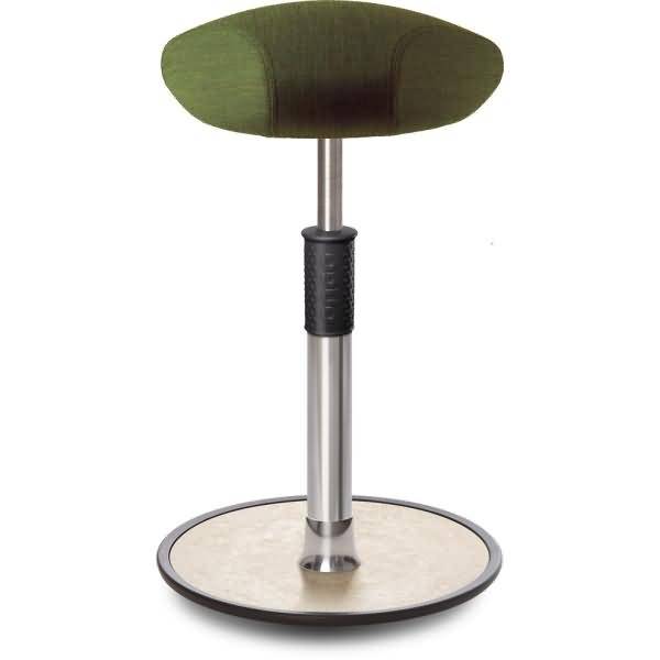 Sitz- Stehhocker Free Tall Triangel kvadrat Remix Olive chrom /cremeweiß