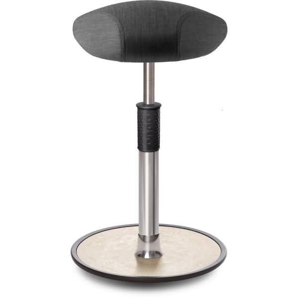 Sitz- Stehhocker Free Tall Triangel kvadrat Remix Salz&Pfeffer Chrom /creme