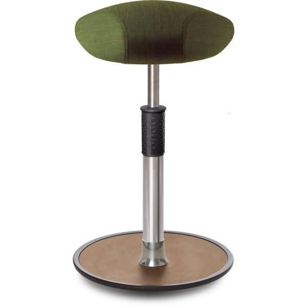 Sitz- Stehhocker Free Tall Triangel kvadrat Remix Olive Chrom /Natur