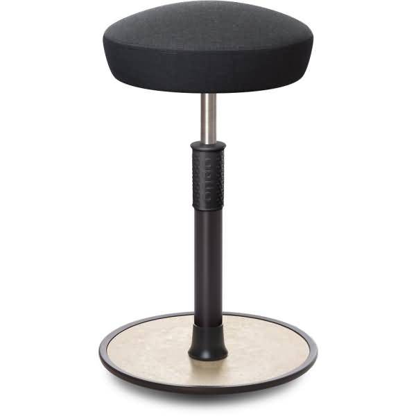 Sitz- Stehhocker Free Tall Hutsitz kvadrat Remix Anthrazit schwarz /cremeweiß