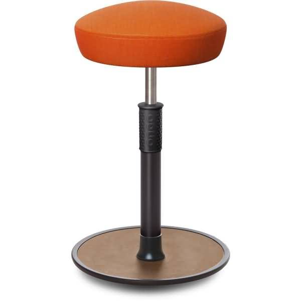 Sitz- Stehhocker Free Tall Hutsitz kvadrat Remix Orange schwarz /Natur