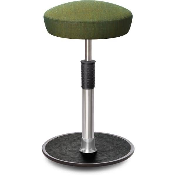 Sitz- Stehhocker Free Tall Hutsitz kvadrat Remix Olive chrom /schwarz