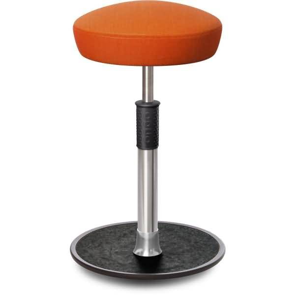 Sitz- Stehhocker Free Tall Hutsitz kvadrat Remix Orange chrom /schwarz