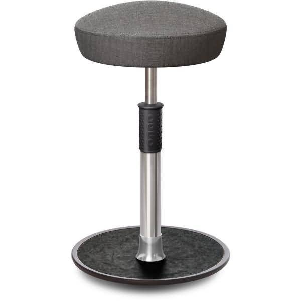 Sitz- Stehhocker Free Tall Hutsitz kvadrat Remix Salz&Pfeffer Chrom /schwarz