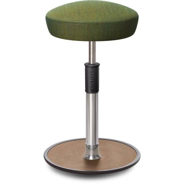 Sitz- Stehhocker Free Tall Hutsitz kvadrat Remix Olive chrom /Natur