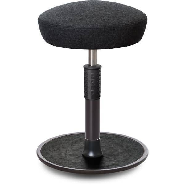 Sitz- Stehhocker Free Regular Hutsitz kvadrat Divina Anthrazit schw. /schw.