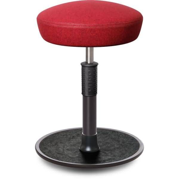 Sitz- Stehhocker Free Regular Hutsitz kvadrat Divina Mel. Rot schw. /schw.