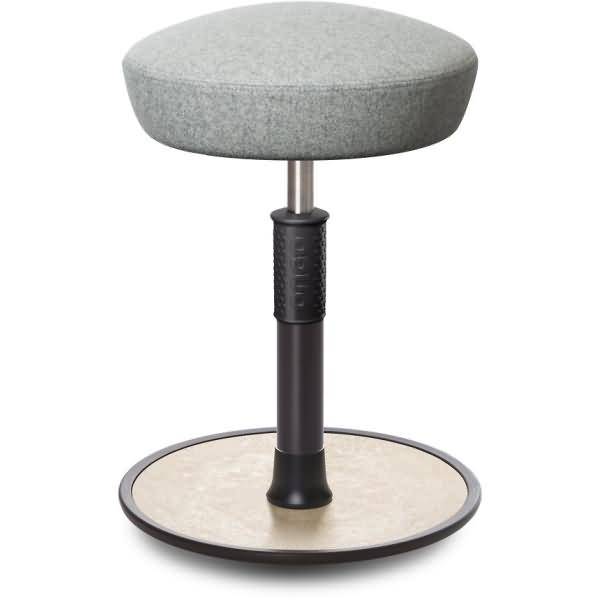 Sitz- Stehhocker Free Regular Hutsitz kvadrat Divina h.grau schw. /creme