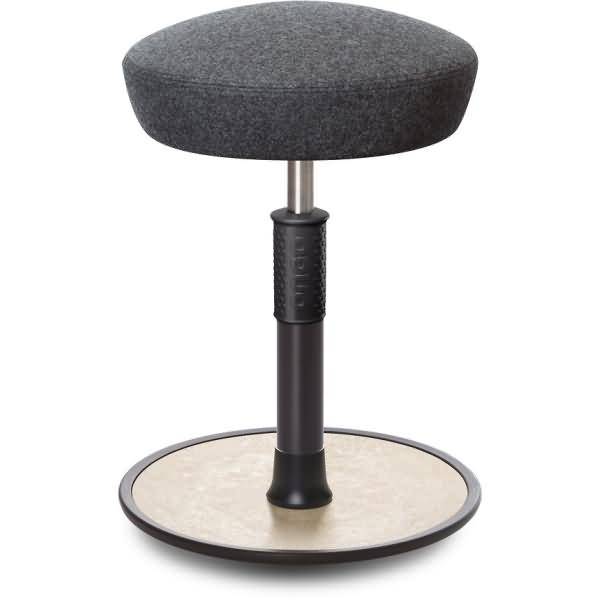 Sitz- Stehhocker Free Regular Hutsitz kvadrat Divina Mel. Grau schw. /creme