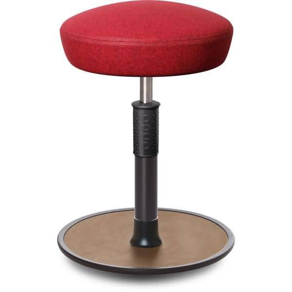 Sitz- Stehhocker Free Regular Hutsitz kvadrat Divina Mel. Rot schwarz /Natur