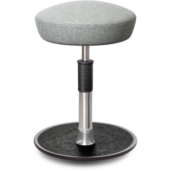 Sitz- Stehhocker Free Regular Hutsitz kvadrat Divina Mel. h.grau chr. /schw.